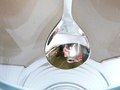 Spoon for baptism with the child's name written in it "alfred", sterling silver