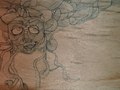 Marker on wood