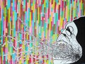 Gorilla, marker on canvas