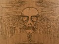 Skeleton, marker on MDF