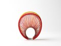 A ring of string, 925 silver, polyester string