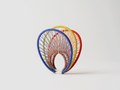 A ring of string, 925 silver, polyester string