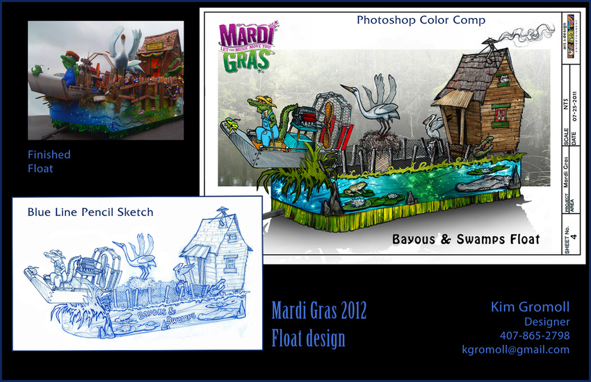 2012 Mardi Gras Float design