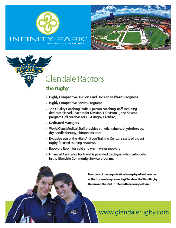 Glendale Women Raptors Flyer Front