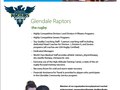 Glendale Women Raptors Flyer Front