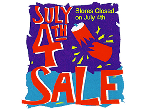 4th of July logo for Clover Advertisng