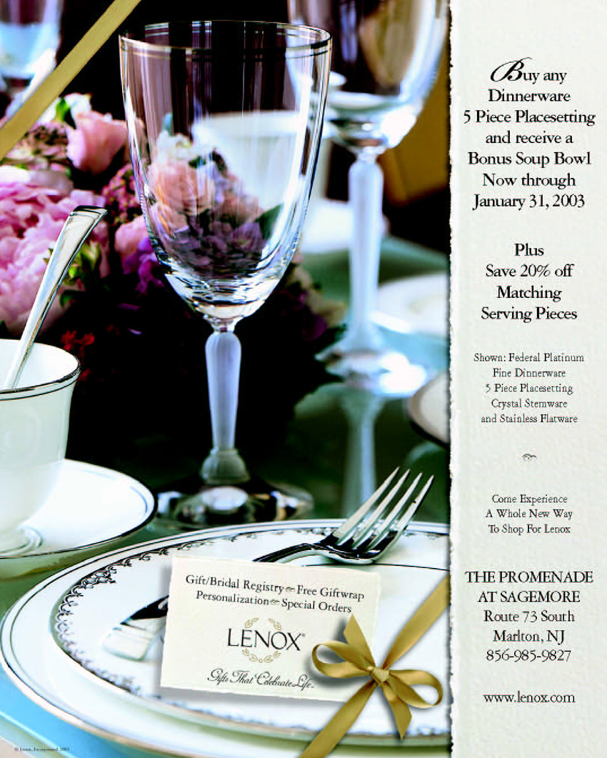 Lenox of Marlton NJ store Ad