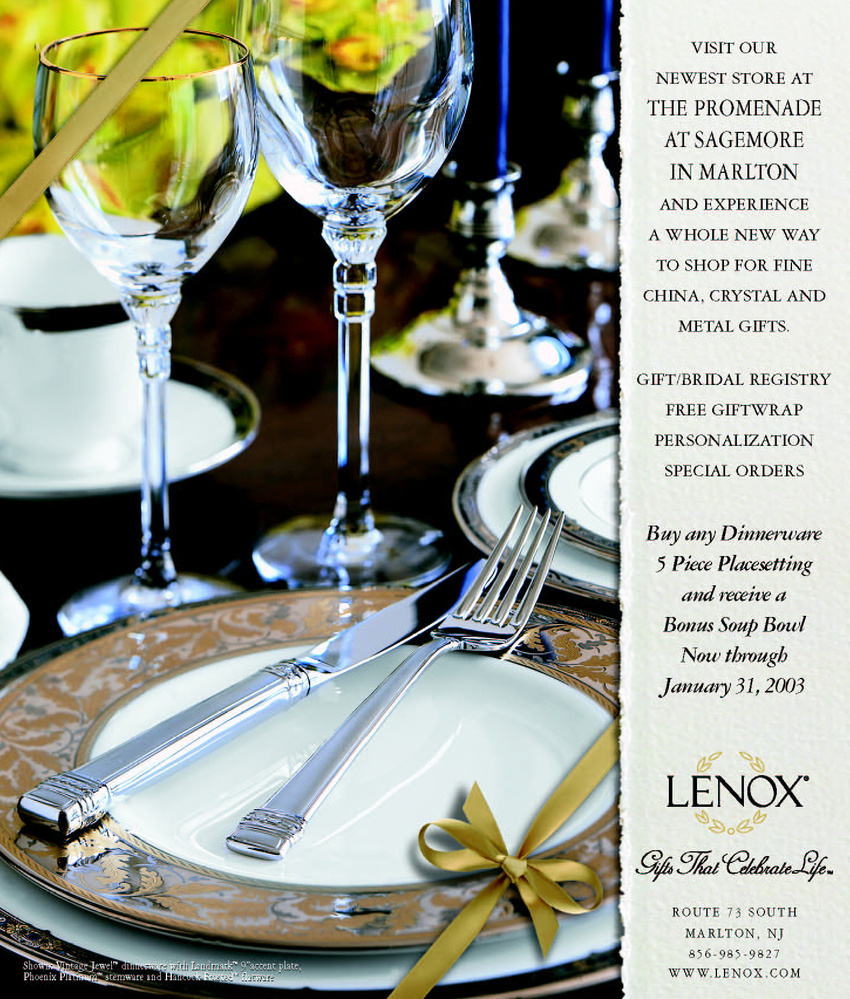 Lenox of Marlton NJ store Ad