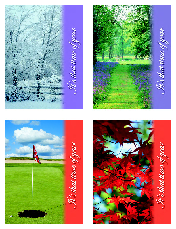 Proposed 4 time a year postcards