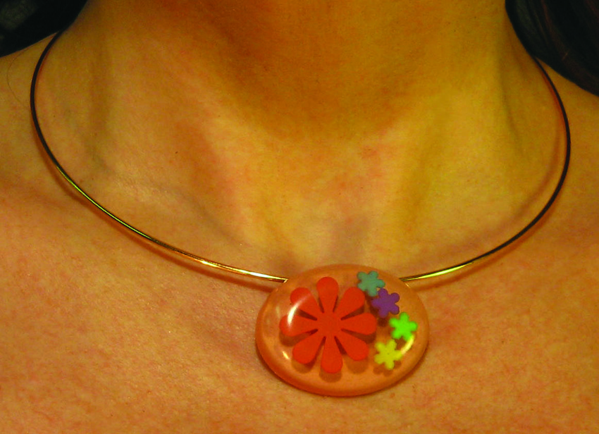 Polymer Clay Pendant Choker