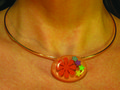 Polymer Clay Pendant Choker