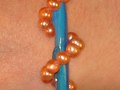 Polymer Clay & Pearl Bracelet