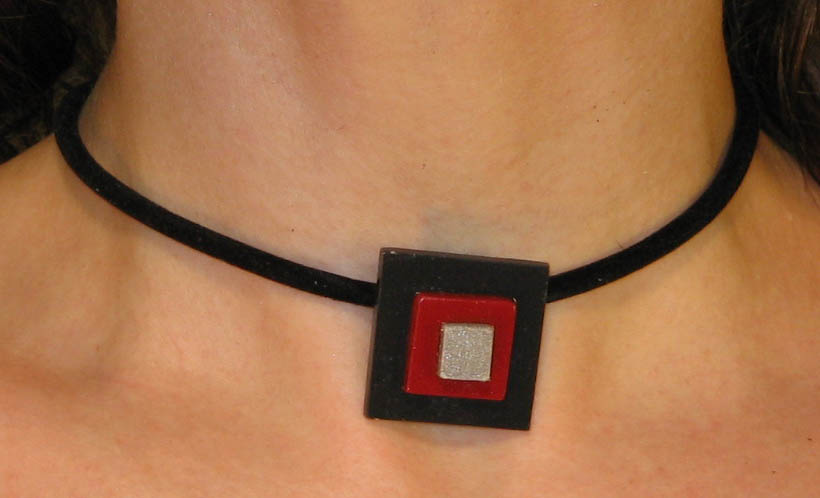 Polymer Clay Pendant Choker