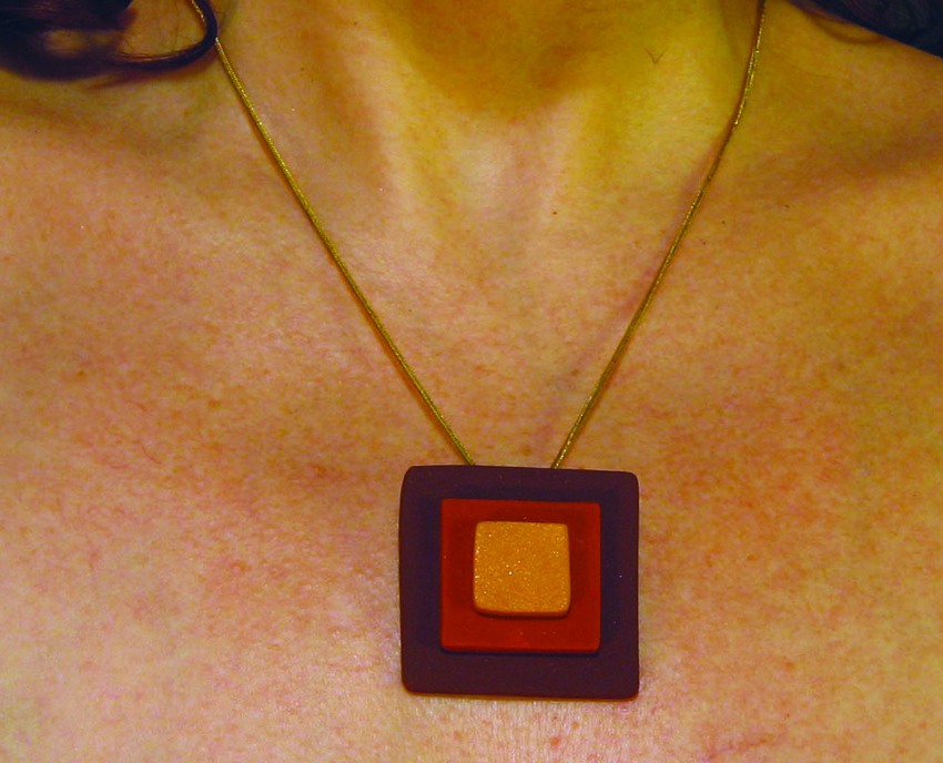 Polymer Clay Pendant Necklace
