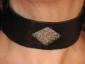 Leather & Crocheted Wire Choker