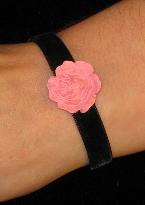 Rose Button Bracelet