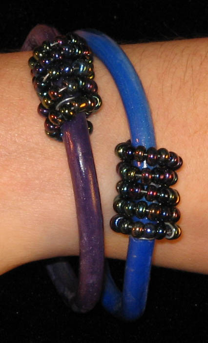 Polymer Clay & Glass Bead Bangles