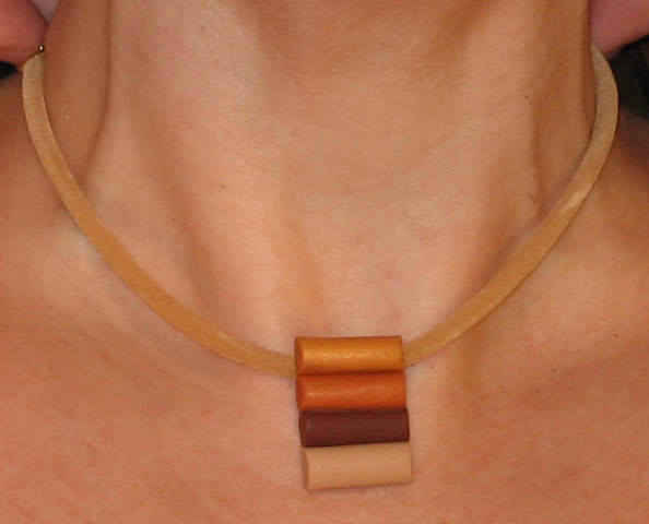 Polymer Clay Pendant Chocker