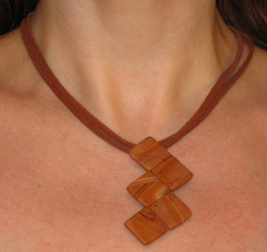 Polymer Clay Pendant Necklace