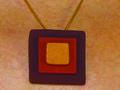 Polymer Clay Pendant Necklace