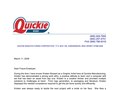 Quickie Letter of Recommendation 1