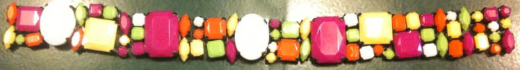 Plastic Gem Stretch Bracelet