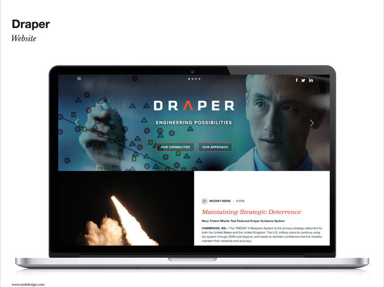 Re-brand of the company that put us to the moon. Established tagline, new voice and brand guidelines.