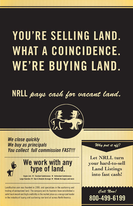 NRPI Posters targeting realtors who own vacant land