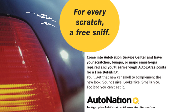 Direct mail Campaign for AutoNation: Postcard