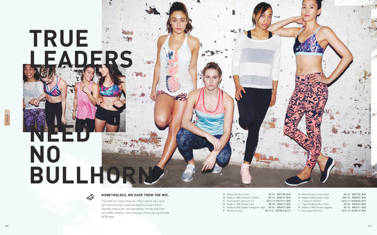 Creative Director, Content: Developed concepts/content for 3 editions of Women's editorial catalog.