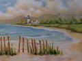 Beach Fence 2    -  16" x 12" $400