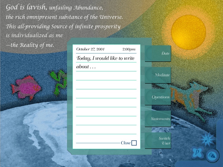 Concept, Design and Flash Animation for an Online Journal (www.digitaldemiurge.com/Infinite/InfiniteAbundance.html)