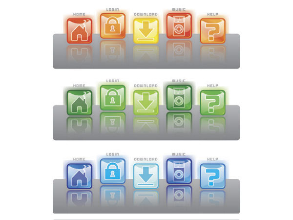 Aqua Web Icons—All Concept, Design and Execution