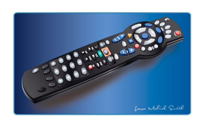 Illustration—Adobe Illustrator, TV Remote Control