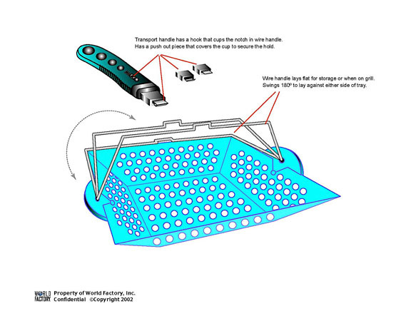 Concept, Product Design and Illustration—Adobe Illustrator, Stackable BBQ Set for World Factory