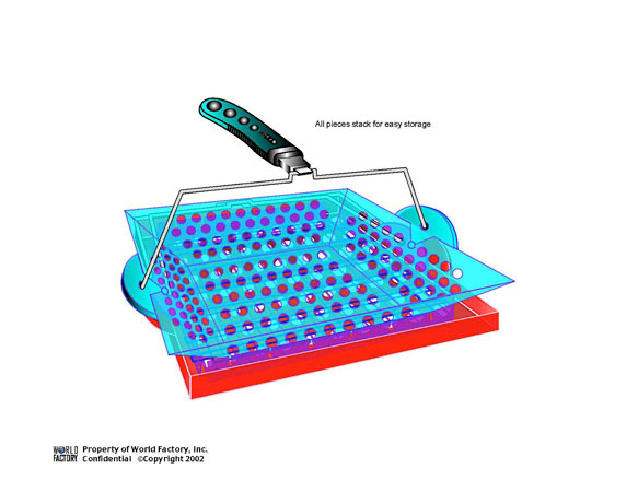 Concept, Product Design and Illustration—Adobe Illustrator, Stackable BBQ Set for World Factory