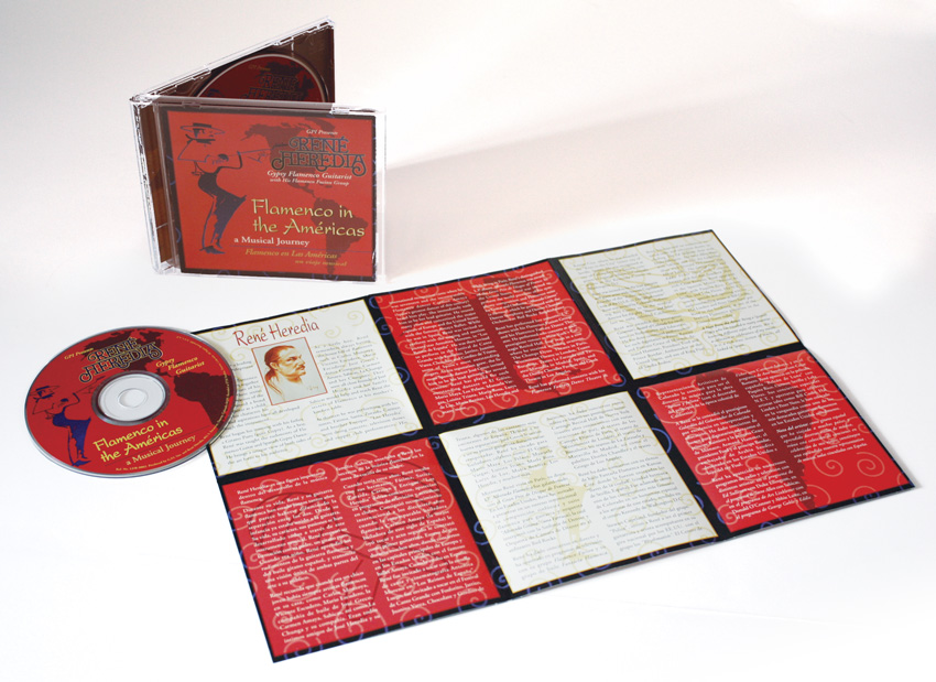 All Art Direction and Design for a Jewel Case, Insert and Disc for René Heredia, Flamenco Guitarist