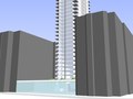 The Mediterranean Sea Tower, Bat Yam-Proposed aerial view of proposed building