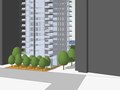 The Mediterranean Sea Tower, Bat Yam-Proposed aerial view of proposed building