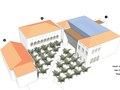 Suzan Dellal Culture Center-Proposed floor addition (3D model sketchup)