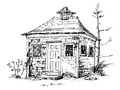 sketchbook: Maine pumphouse