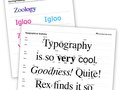 Typography Handouts, 2011