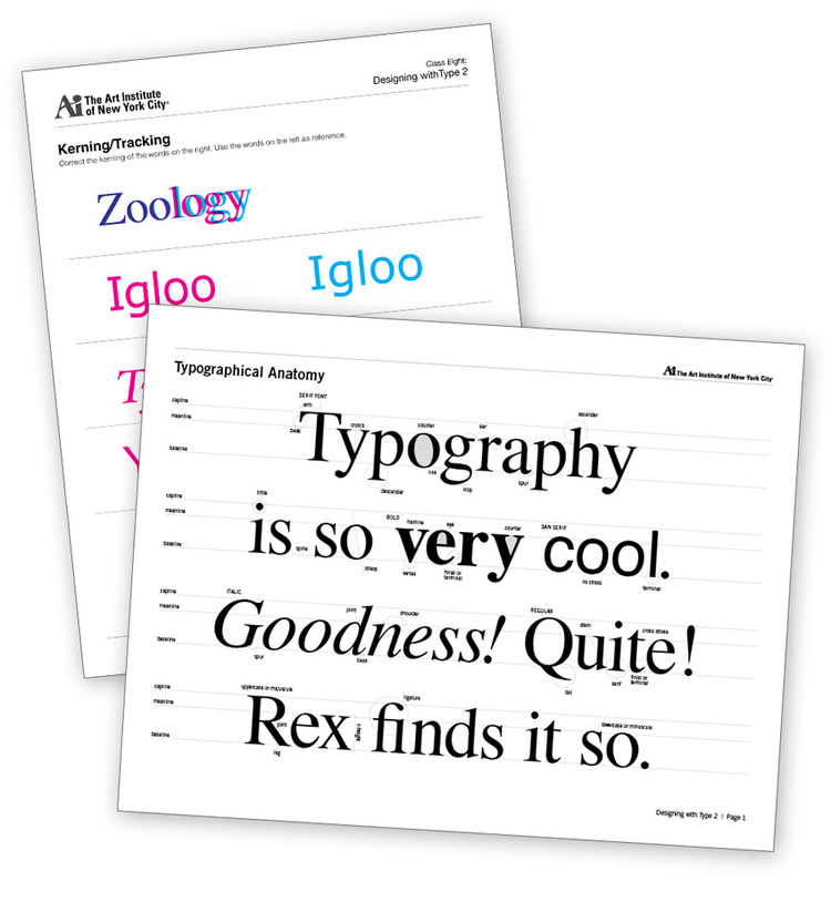 Typography Handouts, 2011