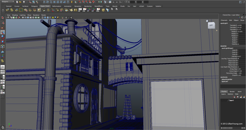 WORK IN PROGRESS: Roof (Maya 2012)