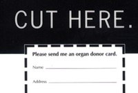 Donor Card: print