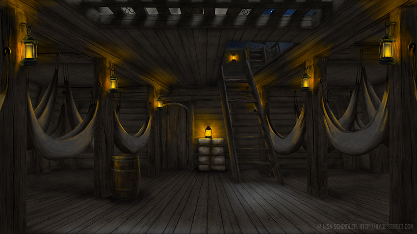 Pirate Series, Sleeping Quarters
