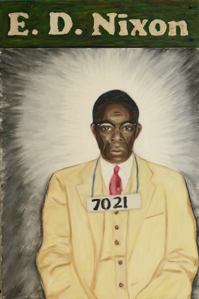 7021 E. D. Nixon oil stick on canvas/wood 24x36 ’06-07 price: inquire