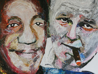 Huxtable|Bunker -- Acrylic on plywood panel 48x48 price: $2000