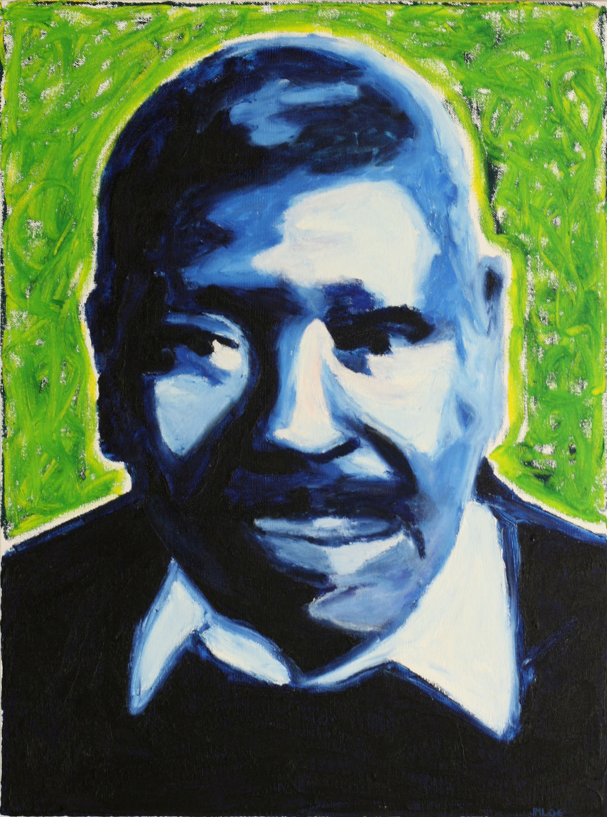 I like Jacob Lawrence | oil stick on canvas | 18x24 | 2006 | price: $450