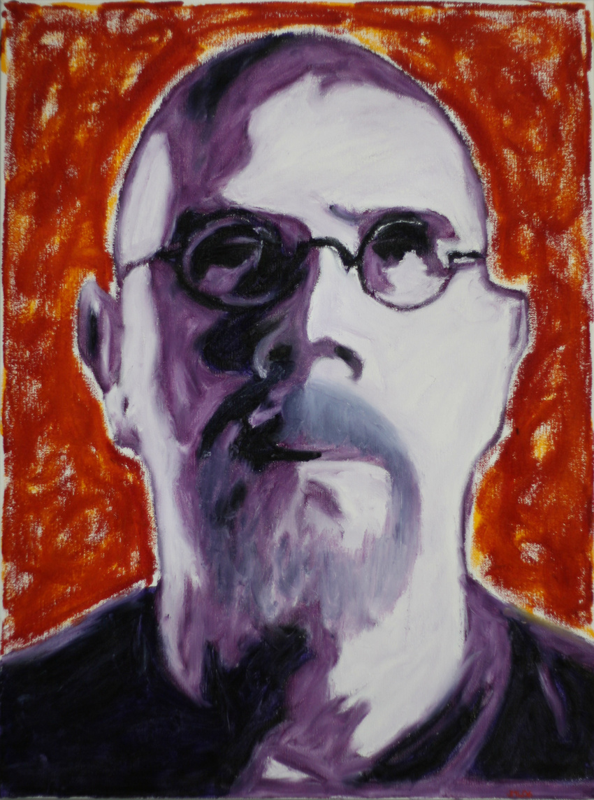 I like Chuck Close (again) | oil stick on canvas | 18x24 | 2006 | price: $450